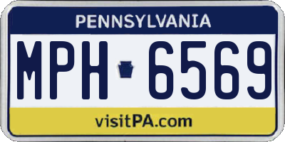 PA license plate MPH6569