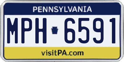 PA license plate MPH6591