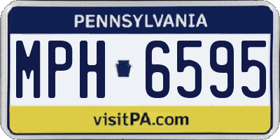 PA license plate MPH6595