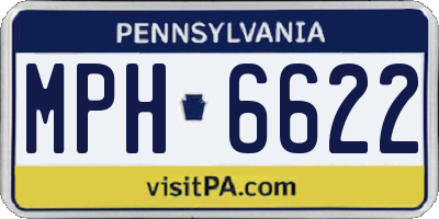 PA license plate MPH6622