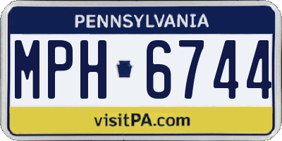 PA license plate MPH6744