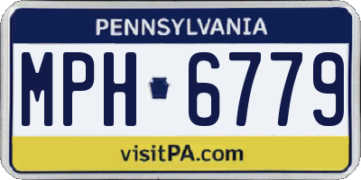 PA license plate MPH6779