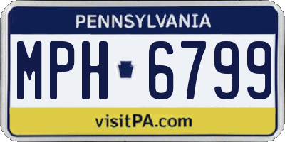 PA license plate MPH6799
