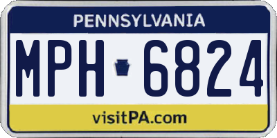 PA license plate MPH6824