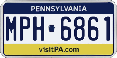 PA license plate MPH6861