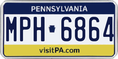 PA license plate MPH6864