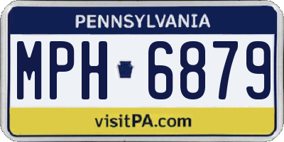 PA license plate MPH6879