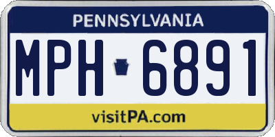 PA license plate MPH6891
