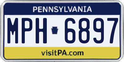 PA license plate MPH6897