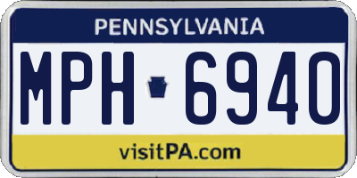 PA license plate MPH6940