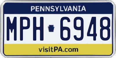 PA license plate MPH6948