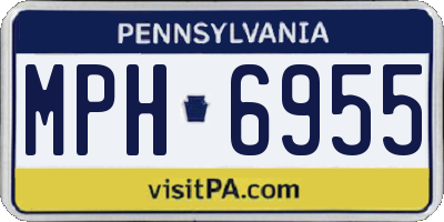 PA license plate MPH6955