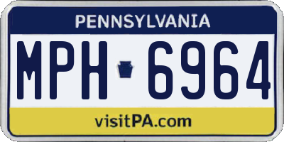 PA license plate MPH6964