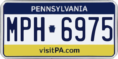 PA license plate MPH6975