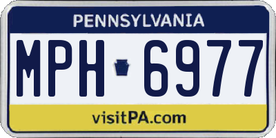 PA license plate MPH6977