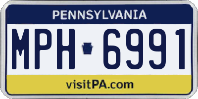 PA license plate MPH6991