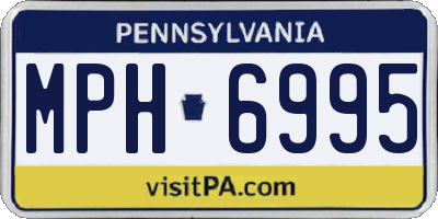 PA license plate MPH6995
