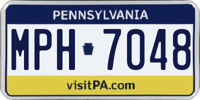 PA license plate MPH7048