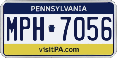 PA license plate MPH7056