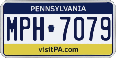 PA license plate MPH7079