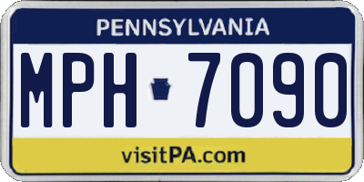 PA license plate MPH7090