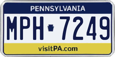 PA license plate MPH7249