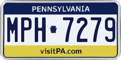 PA license plate MPH7279