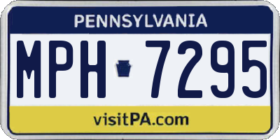 PA license plate MPH7295