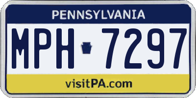 PA license plate MPH7297