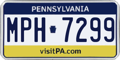 PA license plate MPH7299