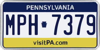 PA license plate MPH7379