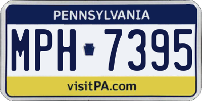 PA license plate MPH7395