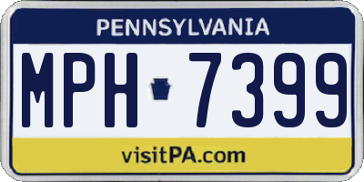 PA license plate MPH7399