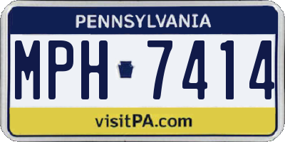 PA license plate MPH7414