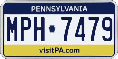 PA license plate MPH7479