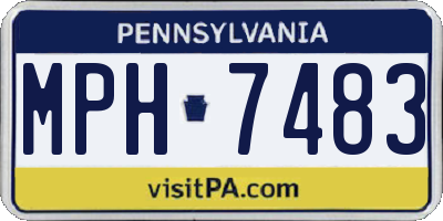 PA license plate MPH7483