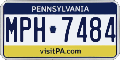 PA license plate MPH7484