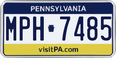 PA license plate MPH7485