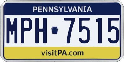 PA license plate MPH7515