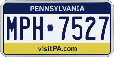PA license plate MPH7527