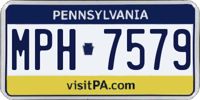 PA license plate MPH7579