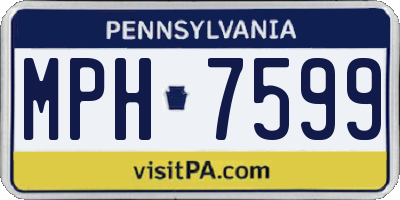 PA license plate MPH7599