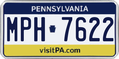 PA license plate MPH7622