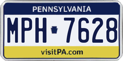 PA license plate MPH7628