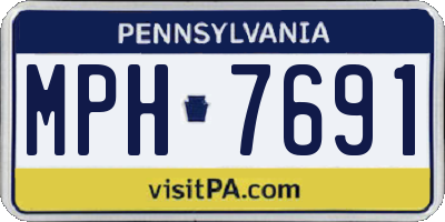 PA license plate MPH7691