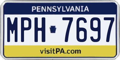 PA license plate MPH7697