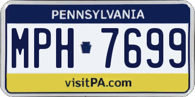 PA license plate MPH7699
