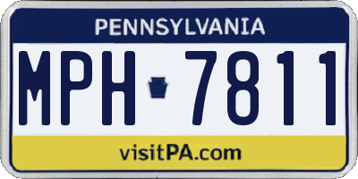 PA license plate MPH7811