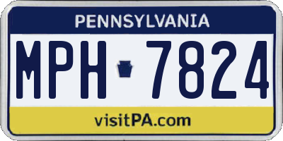 PA license plate MPH7824
