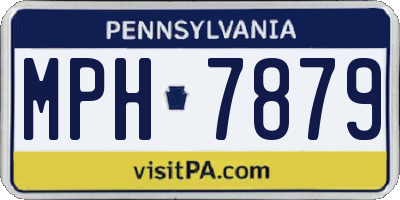 PA license plate MPH7879